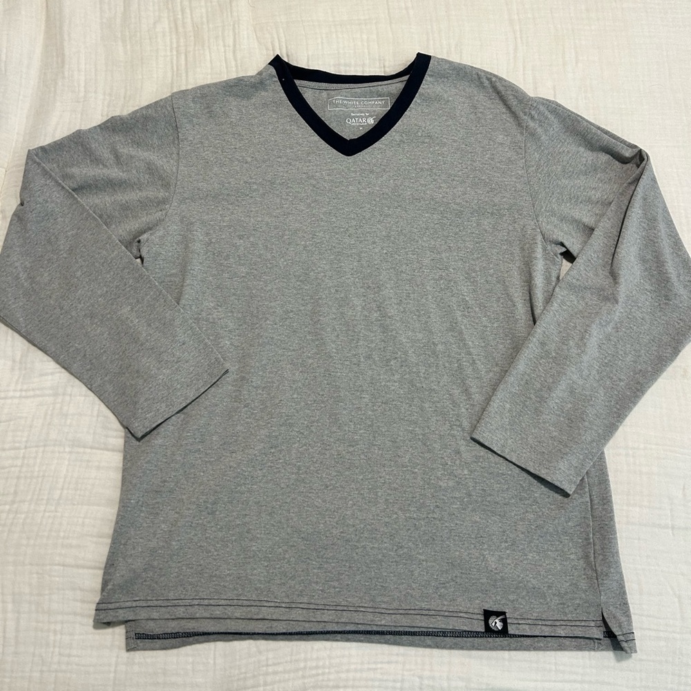 grey navy long sleeve the white company london